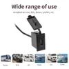 Nouveau chargeur de voiture USB unique 2.4A adaptateur forme carrée étanche 12V 24V Soacket adaptateur secteur interrupteur allume-cigare pour voiture