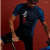 Zestawy wyścigowe Rh Pro Cycling Clothing Zestaw krótkiego rękawu Wyścig Riding Mundur Summer Road Rowe