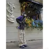 Männer Hosen Straße Beliebte Weiß Multi-taschen Overalls männer Harajuku Stil Lose Beiläufige Hosen Gerade Wischen Hosen herbst Neue