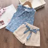 Kleidung Sets Melario Baumwolle Mädchen Sommer Weste Zwei Stück Ärmellose Kinder Mode Kleidung Anzug Casual Dot Outfits 230520