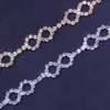 Accessori da spiaggia con cavigliera con diamanti geometrici esplosivi di nuova moda Cavigliera con strass semplice e brillante