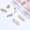 Anhänger Halsketten 44 Teile/satz Mix Geometrie Form KC Gold Farbe Überzogene Legierung Glas Kristall Strass Schmuck Charms Schmuck Anhänger