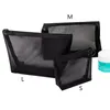 Cosmetic Bags Cases 1PCS Women Necessary Bag Transparent Mesh Zipper Organizer Fashion Small Large Black Toiletry Makeup Pouch Case 230520