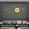 Relojes de pared Reloj chino Salón Luz Lujo Decoración del hogar Moda Creativa