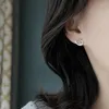 Boucles d'oreilles à tige en argent sterling 925 baleine femmes mode simple accessoires de bijoux de mariage