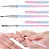 Щетки для ногтей арт ручка нейлоновая щетинка ручка с ручкой цветовые линии пластиковые кончики