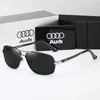 Designer de óculos de sol cool Audi caixa de quatro círculos de luxo polarizada nova personalidade óculos de alta definição espelhos retrovisores masculinos 557