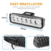 Ny 2st 12V-24V arbetsljus Spotlights Bar Head Lights Flodbelysning Arbetsljus ledande för traktorbilens främre dimma ljus