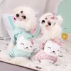 Vestuário para cachorro pmijama de pijamas roupas de estimação Pijama perro poodle pomeranian bichon schnauzer roupas de pajama casaco