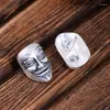 Boucles d'oreilles à tige S925 Pure Silver Ancient Ways Is Original Frosted For Vendetta Mask The Ghost Hand Man