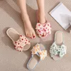 Slippers Women's Indoor House Open Toe Cotton Slip On Home Shoes Flip Flops Women Light Bedroom Outdoor