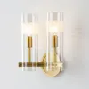 Lampes murales cristal moderne Led salle de bain vanité lit intelligent bougies luminaires noirs appliques en verre Styles de lampes antiques