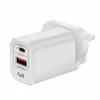 33W MAX GAN PD QC3.0充電器スーパー高速充電USBクイックチャージUS/EU/UK PLUGAC POWER ADAPTER SAMSUNG XIAOMI HUAWEI用のiPhone 14 Pro Max 13 12 11 11