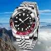 Watch Mens 시계 고품질 2813 운동 로마 숫자 단방향 다이얼 2813 Movement Water Resists Luminous Sapphire 손목 시계 상자와 함께.