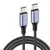 100W PD till USB C Kabel Rätt vinkeltråd för mobiltelefon 5A Snabb laddningsladd 90 graders kabel