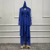 Ethnic Clothing Chiffon Robe Long Kimono Women's Musulmane Open Abaya Dubai Turkiye Islamic Arab Muslim Dress Abayas Ms. Caftan Marocain 230520