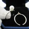 Cluster Rings 2PCS/Lot 925 Sterling Silver Cabochon For Jewelry DIY Making Openable Blank Settings Accessories Findings
