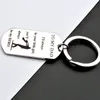 Компания кокеты отца моему отцу сыну из нержавеющей стали Keyring Key Chain Creative Bag Care Key Holder Jewelry Dardgiving Подарки