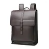 Backpack Men's PU Leather Bag Business Moda