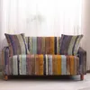 Pokrywa krzesełka Vintage Geometryczna sofa sofy zjeżdżalnia bawełna do salonu slipcover kanapa 1/2/3/4