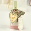 Decoratieve bloemen 2023 Ontwerpen Key Ring Chain Acryl Box bewaarde rozen voor Valentine Wedding Souvenirs Gasten Kids Gift