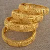 Bangles Anniyo (4st/Lot) Dubai Bangles for Women Gold Color Arab African Wedding Armband Mellanöstern smycken #110606