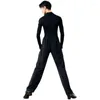 Stage Wear NY01 SH011 High Waist Design Male Latin Dance Pants Men Trousers Ballroom Dancing Dress Performance Costume Belly Suit