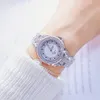 Kol saatleri en iyi marka bayanlar elmas izleme kuvars lüks kristal retro kadın rhinestone bilek saati orologi donna zegarki damskie