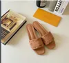 Women Designers Sandals Sunset Flat Comfort Mules Padded Front Strap Slippers Fashionable Easy-to-wear Style Slides size 35-40 womens shoes