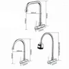 Bathroom Sink Faucets 1PC Wall Mount Copper Basin Rotatable Single Handle Cold Water Tap For Kitchen Toilet Hardware Accessories