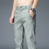 Men's Jeans Summer New Thin Casual Pants Men 4 Colors Classic Style Fashion Business Slim Fit Straight Cotton Solid Color Brand Trousers 38