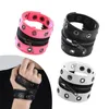 Pulsera de brazalete pulsera accesorios de vestuario ancho PU cuero pulsera punk para mujeres hombres adultos unisex cosplay compras