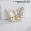 1PC Butterfly broszki dla kobiet urok Pearl Złoty kolor broszka broszka