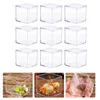 Jewelry Pouches Clear Square Cube: 9pcs Small Box With Lid Storage Boxes Organizer Containers For Candy Tiny