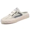 Zapatillas verano malla medio hombre tendencia Cool Baotou hueco transpirable ligero Casual blanco zapatos hombres Tenis 230520