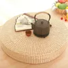 Cushion/Decorative Pillow 30cm 40cm Tatami Cushion meditation cushions Round Straw Weave Handmade Pillow Floor Yoga Chair Seat Mat Home decor 230520