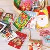 Christmas Decorations 15pcs/Set Bags Tree Ornament Pendant Birthday Invitation Cards Decoration Merry Greeting Wish Sticker1