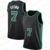 2023 New Patch Basketball Jerseys 0 33 7 36 Jayson Tatum Larry Bird Jaylen Brown Marcus Smart Kevin Garnett Paul Pierce City Shirt Green Edition Jersey