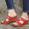 319 Women Wedge Summer Slippers Sandals Premium Orthopedic Open Toe Slipper Vintage Antiplip Ceather Casual Fampult Platformssoes 230520 B