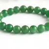 Bracelets 8mm Bracelet de perles d'aventurine verte Mala guérison énergie poignet pierre naturelle Bracelet élastique fait à la main