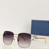 Nya modedesign män och kvinnor solglasögon 1279S fyrkantig metall halva ram avantgarde modern stil mångsidig utomhus UV400-skyddsglasögon