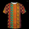 Camisetas masculinas folclóricas africanas Danskiy 3d harajuku vestido étnico masculino e feminino personalidade de moda de rua Hip Hopneck curto