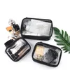 Torebki kosmetyczne etui kobiety makijażu worka wodoodporna clear PVC Travel Case Kit makijażu dla mężczyzn toalet