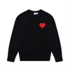 2023 Amisweater Paris Mode Amishirts de coeur Designer Hommes Pull à col rond Sweats à capuche Streetwear Hip Hop Casual Brodé Un motif de coeur VHSX