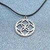 Hänge halsband Interlocking Circle Slavic Soul God Runes Necklace Wedding Family Accessaries Infinity Coller For Men Luxury