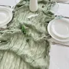 Masa Runner Semisheer Vintage Cheesecloth Gezgül Ayar Ayar Düğün Yemek Partisi Noel Ziyafetler Kemerler Kek Sözleşmesi 230520