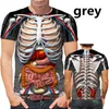 Men's T Shirts Men's Gothic Skull 2023 T-shirt 3D Printing Funny Dirty Fashion Short Sleeve Clothing