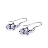 Earrings Tianyu Gems Silver Drop Hook Earrings 925 Jewelry 6mm Round White Sparkle Moissanite 1.6ctw Diamonds Wedding Earrings for Women