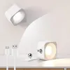 Vägglampor Modern inomhus LED -lampa magnet 360 projektor avtagbar sconce hembelysning sovrum vardagsrummet dekorera ljus