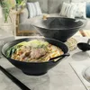 Kommen yo-4 sets salade ramen soep mengschotel set (met eetstokjesspoon) thuis keukengraan ontbijtgranen